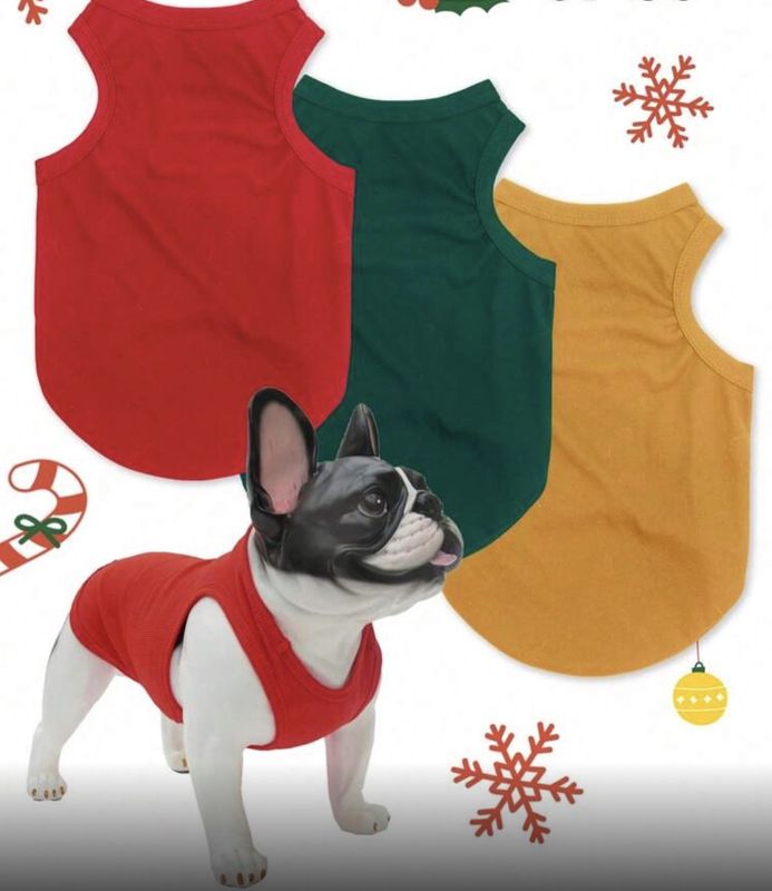 Anti-Flea &amp; Summer Breathable Tank Tops/Vest in Solid Colours - Dogs &amp; Cats