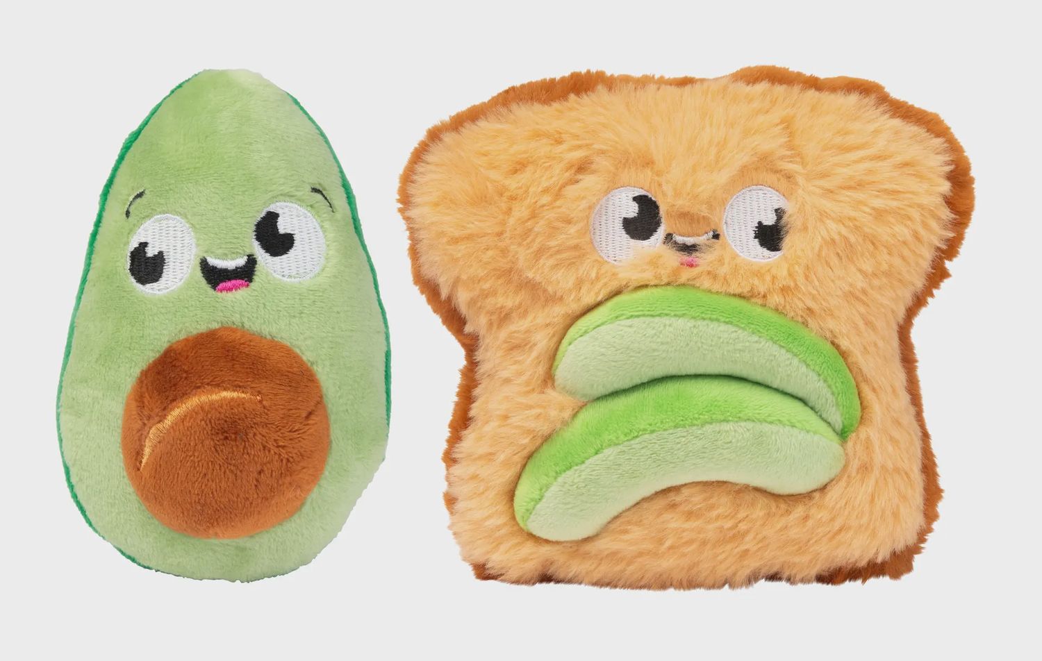 FuzzYard Avocado and Toast Plush Dog Toy