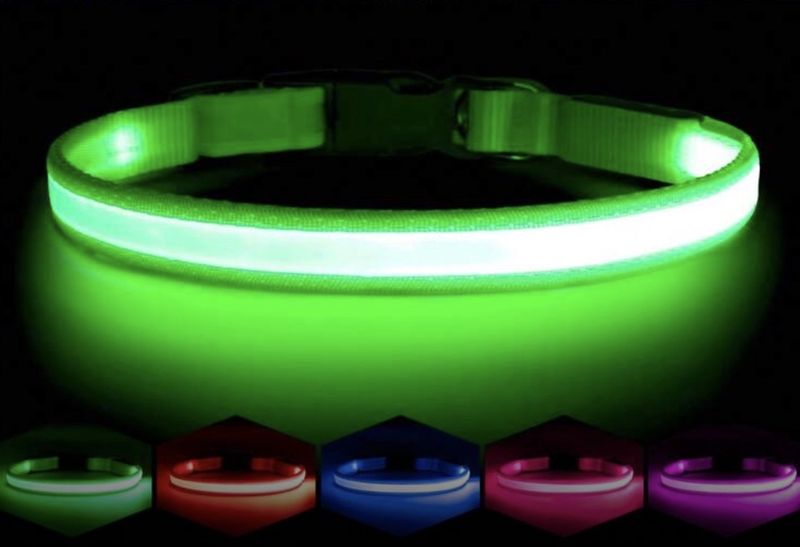 Led Dog Luminous Collar in 3 modes with USB rechargeable cable