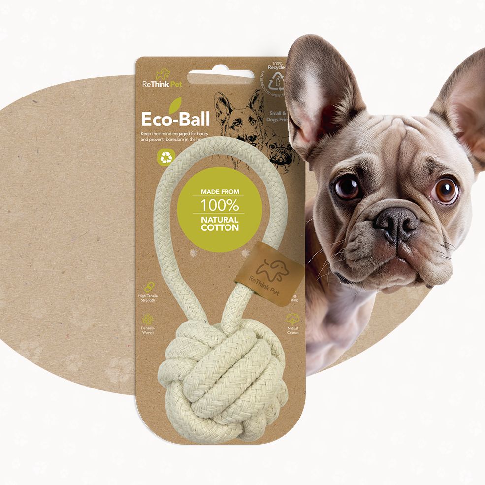 ReThink Pet Eco Friendly Cotton Ball DogToy