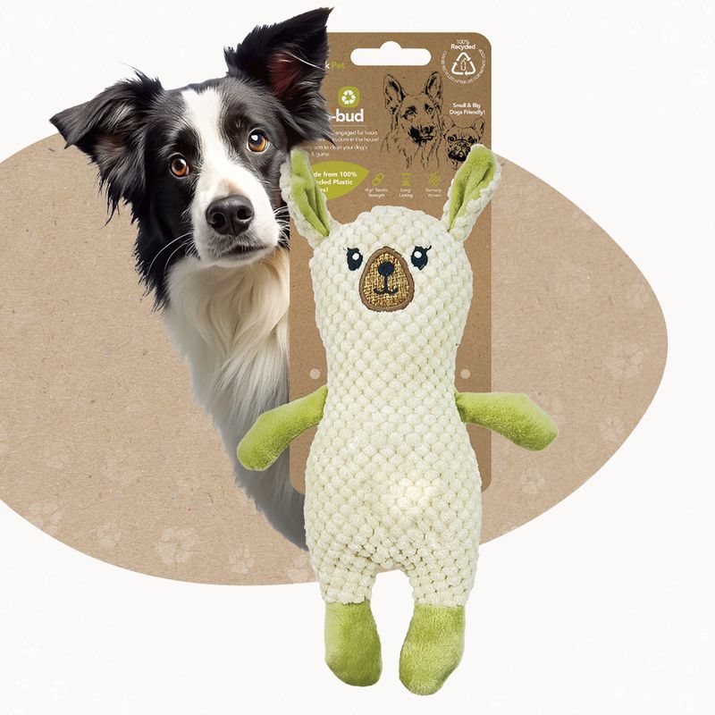 ReThink Pet Eco Friendly Squeaky Dog Toy – Happy