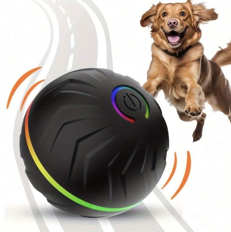 Gravity Intelligent Rolling Electric Ball, USB Charging Cable, Sturdy &amp; Durable for all Size Dogs