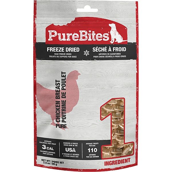 PureBites Chicken Breast Frezze Dried Dog Treats 85 Gm
