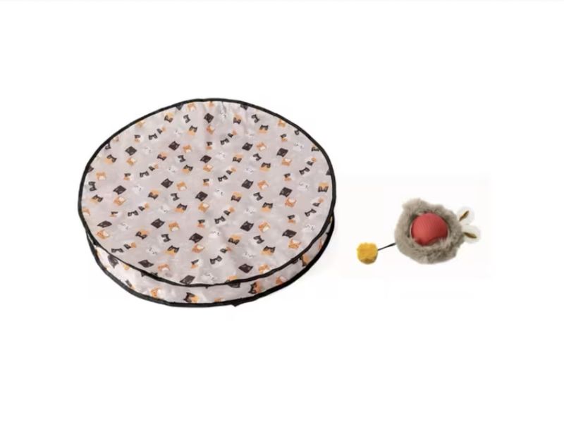 2Pcs Automatic Toy - Round Double Layer Hunting Net Cover &amp; Automatic Teaser Ball