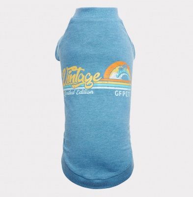 GF PET - GRAPHIC TEE HEATHER - AQUA - SIZE 2XL