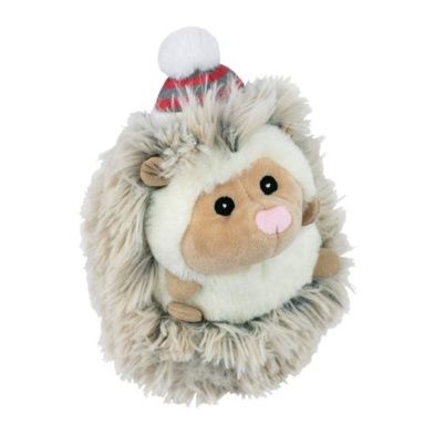 Tall Tails Fluffy Baby Holiday Hedgehog with Squeker