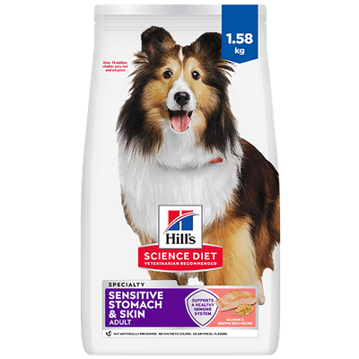 Hill's Science Diet Dog Adult Senstive Stm&amp;Skn Salmon 3.5lb