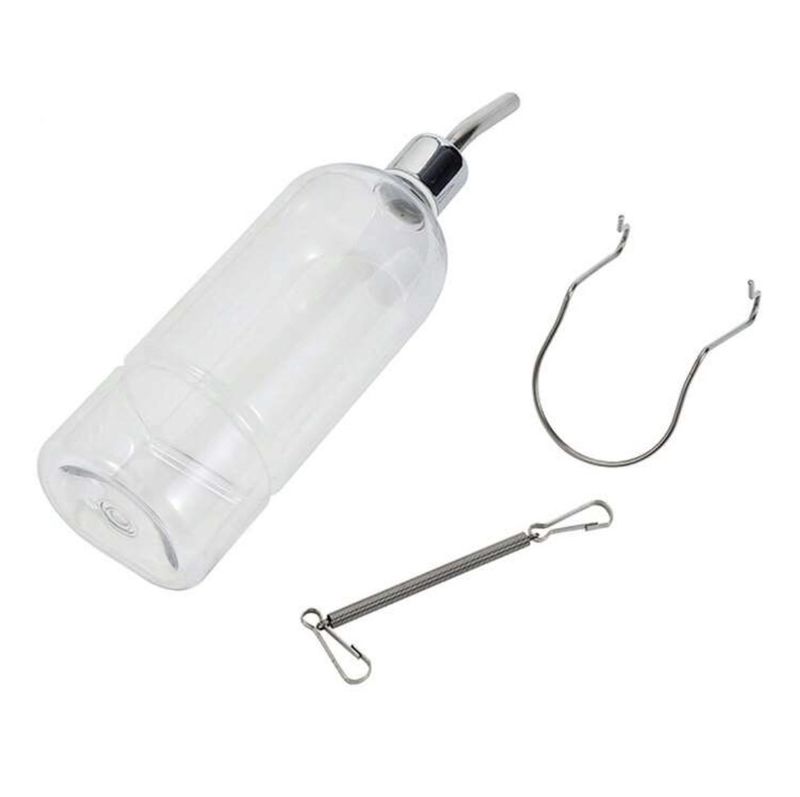 Stainless Steel Hanging Water Bottle for Small Animals-350ml/12oz