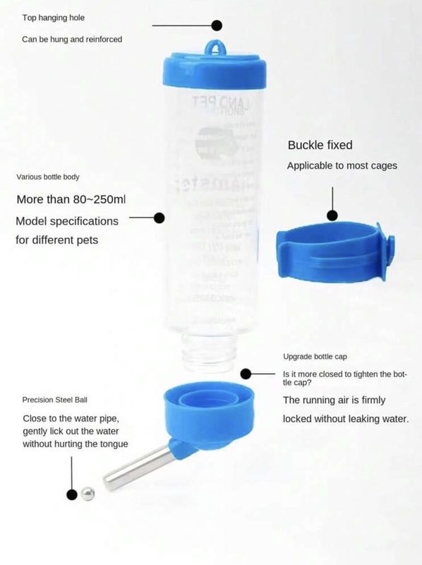 Water Bottle for Small Animals - 125ml/4oz