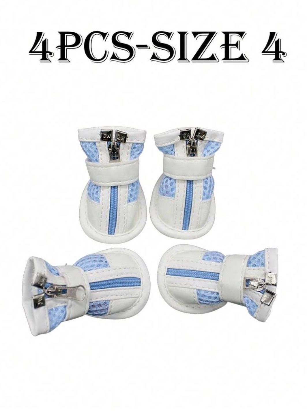 Breathable Mesh Pet Summer Non-Slip Shoes - Blue