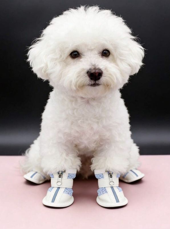 Breathable Mesh Pet Summer Non-Slip Shoes - Blue