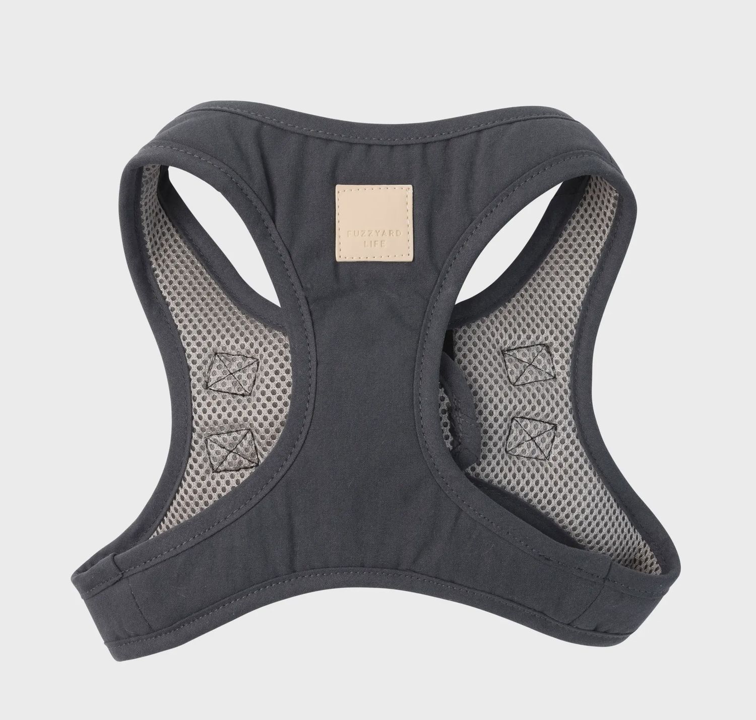 FuzzYard Life - Cotton Step In Harness - Slate Grey - Size XS