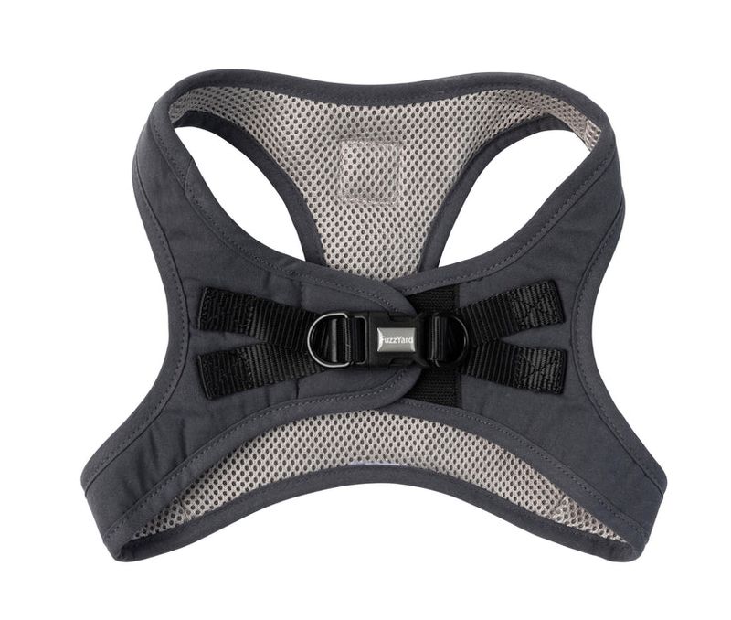 FuzzYard Life - Cotton Step In Harness - Slate Grey - Size XS