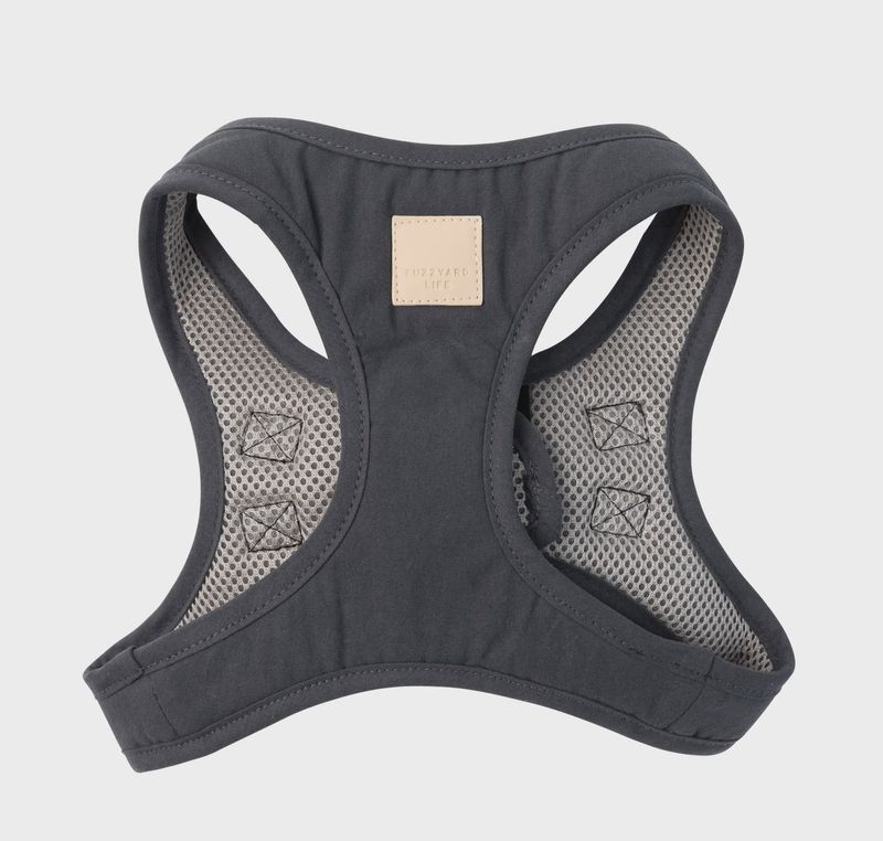 FuzzYard Life - Cotton Step In Harness - Slate Grey - Size M