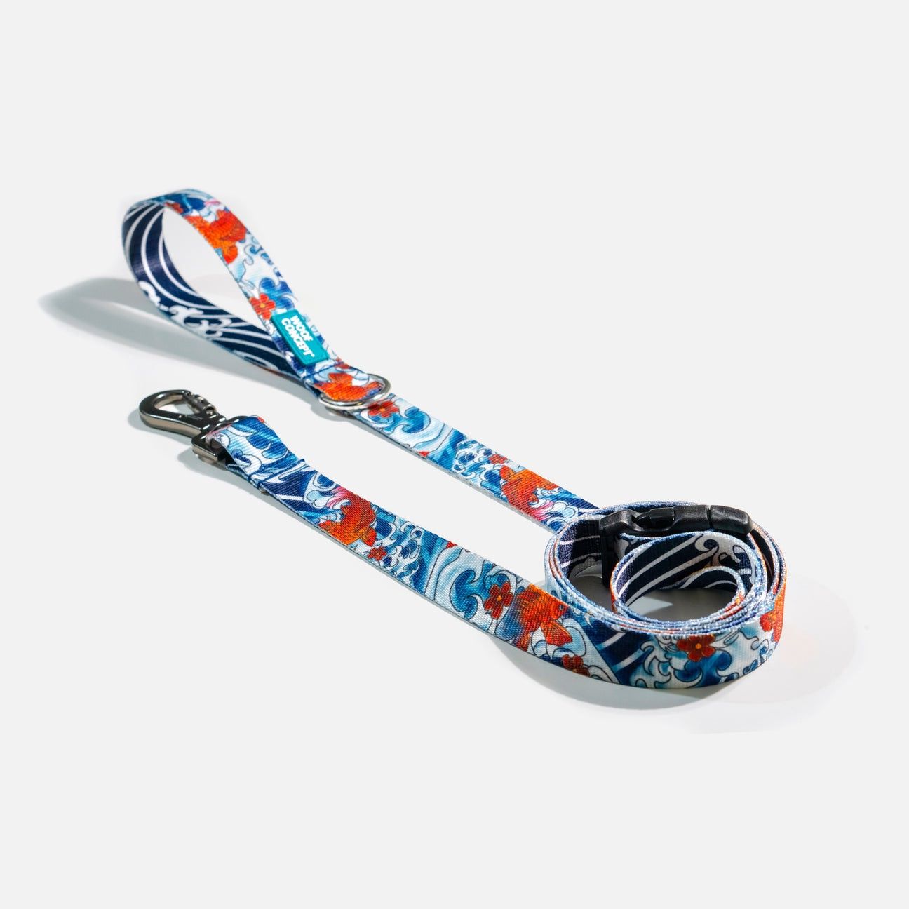Woof Concept Dog Large Leash - Koi pattern