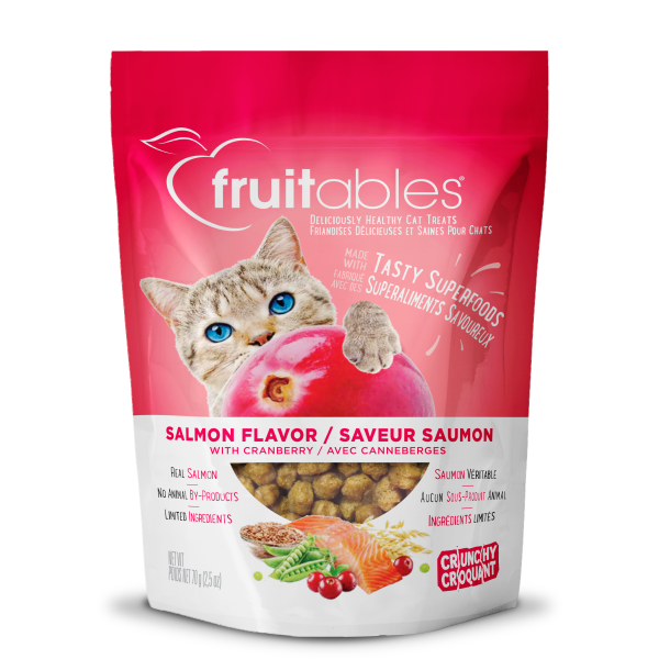 Fruitables Cat Crunchy Treats Salmon &amp; Cranberry 70 g
