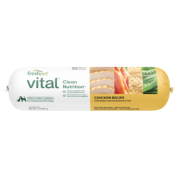 Freshpet Vital Dog Balanced Nutrition Ckn Veggie &amp; Rice 2 lb