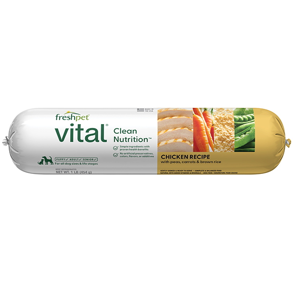 Freshpet Vital Dog Balanced Nutrition Ckn Veggie &amp; Rice 1 lb