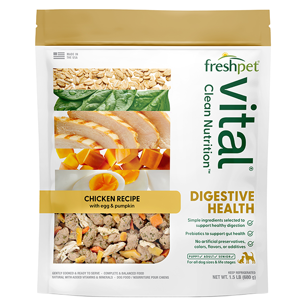 Freshpet Vital Dog Benefits Digestive Chicken w/Pumpkin&amp;Spinach 1.5lb