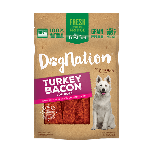 Freshpet DogNation Turkey Bacon Treats 3 oz