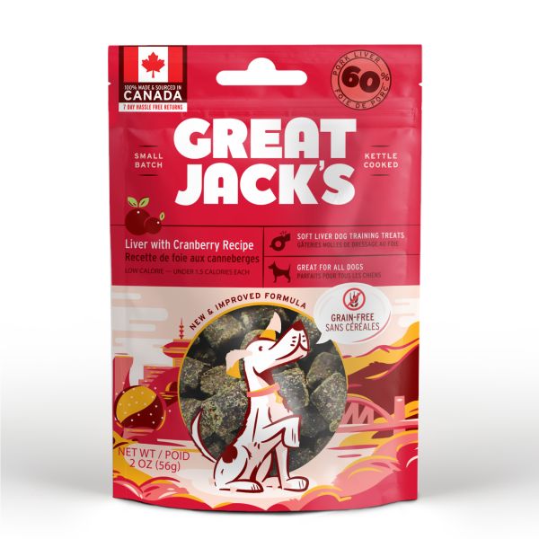 Great Jack's Dog Treats GF Liver &amp; Cranberry 56 g