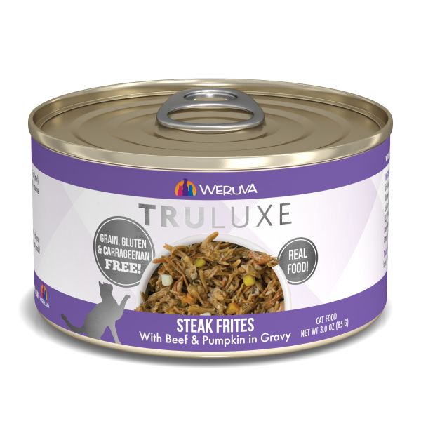 Weruva TruLuxe Cat Steak Frites with Beef &amp; Pumpkin Gravy 3 oz
