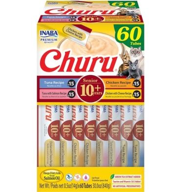 Inaba Churu Senior 10+ Variety Box 60pk | 30 Oz