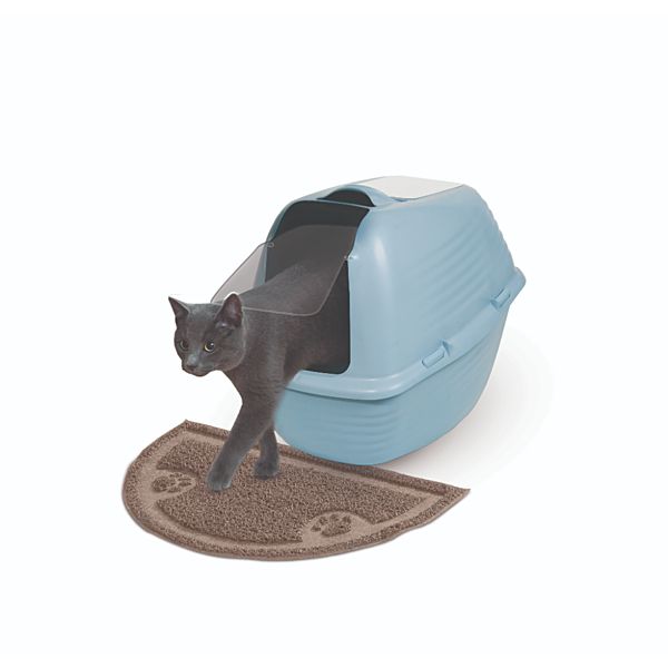 Arm &amp; Hammer Half Circle Litter Mat - 23.5 x 14 inches.