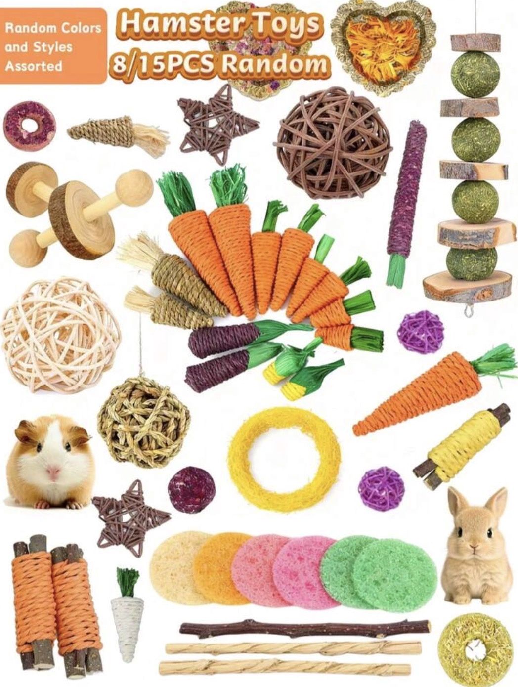 Small Animals Chew Toys Mix Big Pack