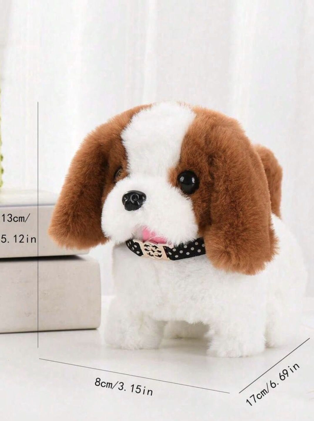 Electric Puppy Toy, Walks, Barks and Wags Tail for Pets (Battery Operated)
