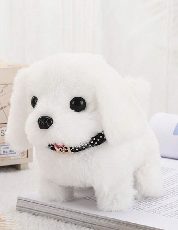 Electric Puppy Toy, Walks, Barks and Wags Tail for Pets (Battery Operated)