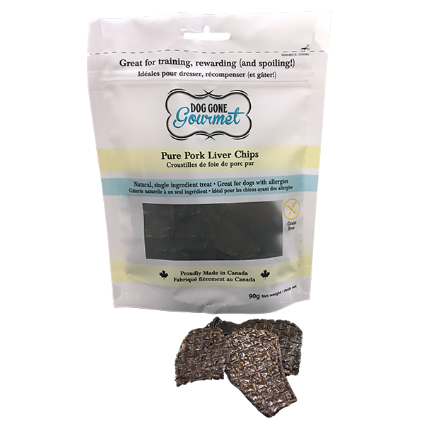 Rollover Dog Gone Gourmet GF Pure Pork Liver Chips 90 g