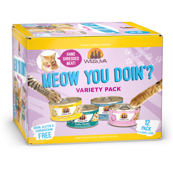 Weruva Cat Meow You Doin'? Variety Pack 12/3 oz Box
