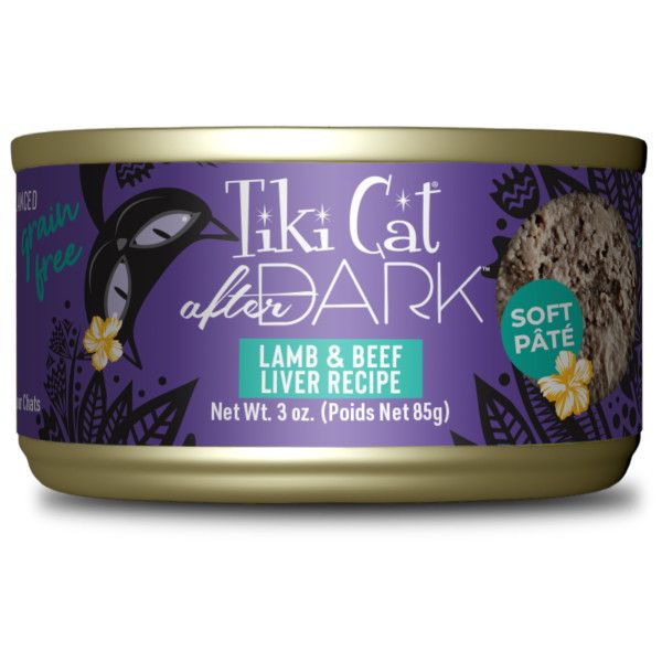 Tiki Cat After Dark Wild Lamb &amp; Beef Liver 12/3 oz Case