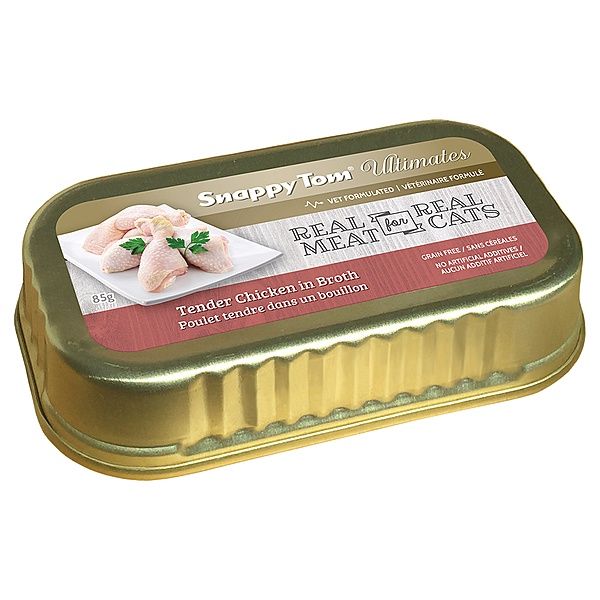 Snappy Tom Ultimate Tender Chicken in Broth Cat 12/85 gm Case