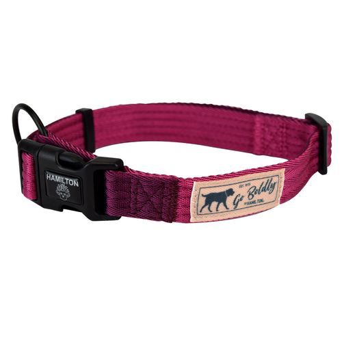 Hamilton Go Boldly Adjustable Wild Berry Dog Collar 46-65cm