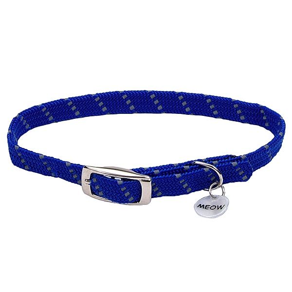 Coastal Pet - ElastaCat Reflective Safety Collar Blue 10"