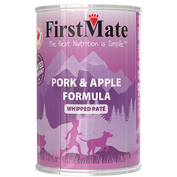 FirstMate Dog LID GF Can Pork &amp; Apple 12.2 oz