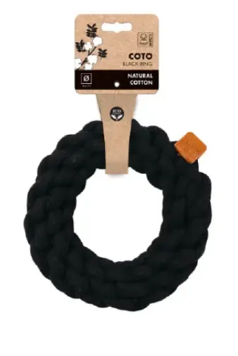M-Pets COTO Eco rope dog toys Black Ring 25 cm