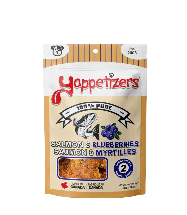 Yappetizers Wild Salmon + Blueberries Dog Treats 85 gm