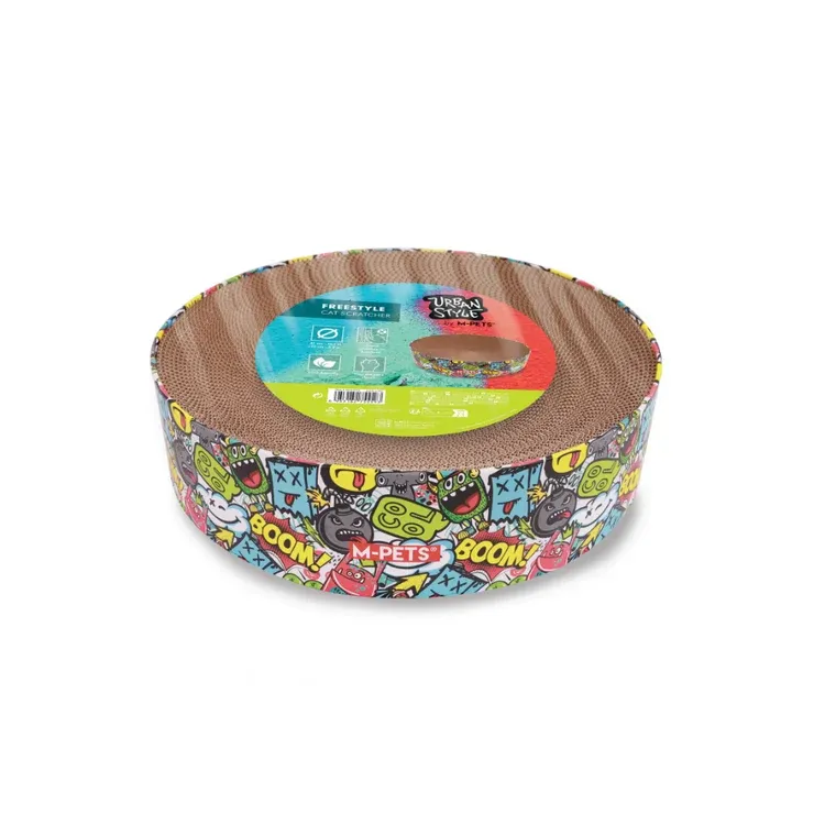 M-Pets URBAN STYLE FREESTYLE Cat Scratcher - Multi Color