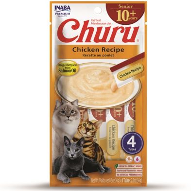 Inaba Churu Senior 10+ Chicken Recipe 4pk | 2Oz