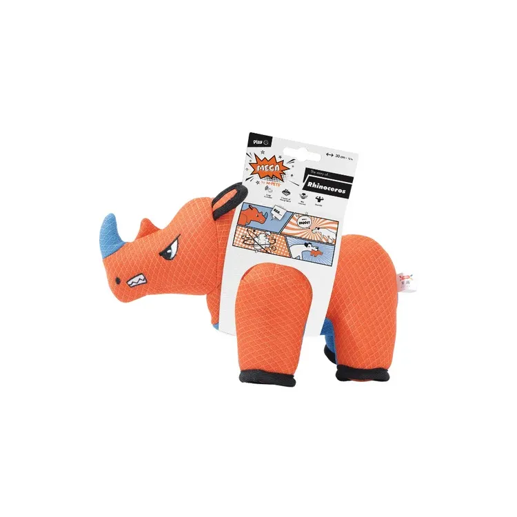 M-Pets MEGA Tough Dog Toy Rhinoceros