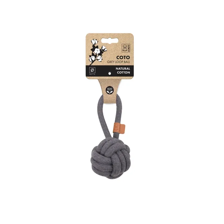 M-Pets COTO Grey Loop Ball Grey