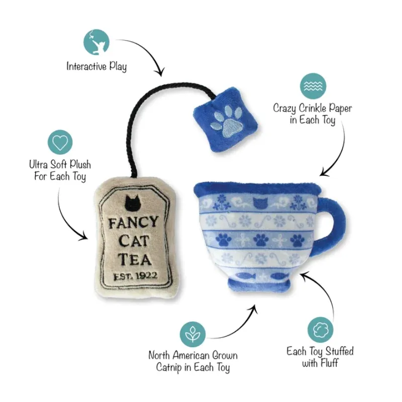 Fringe Studio Cat - Toy - Catnip - Mini - High Tea Cat Toy - 2pc