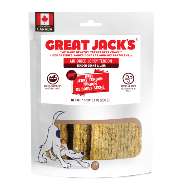 Great Jack's Dog Treats Beef Jerky Tendon 230 g