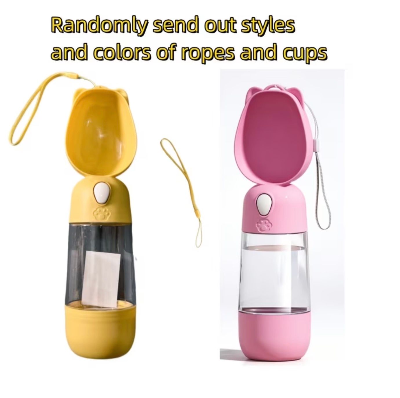 2 in 1 Travel Water Bottle Portable - Drinking &amp; Feeding