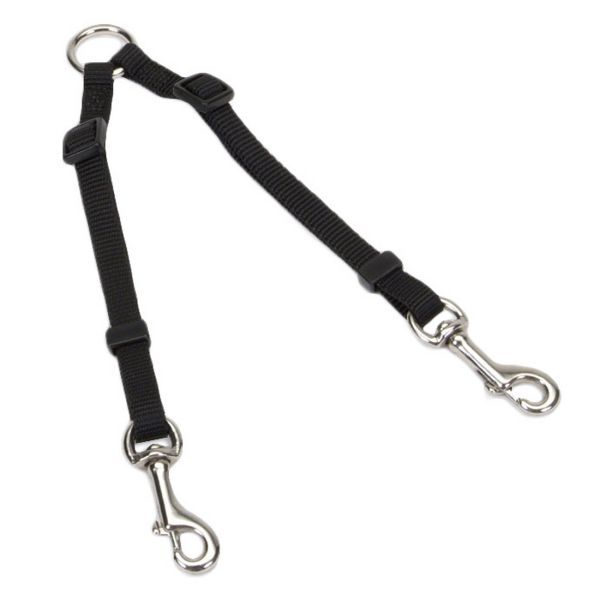 Coastal Pet Product 2-Dog Leash Coupler 3/8x18-24" Black