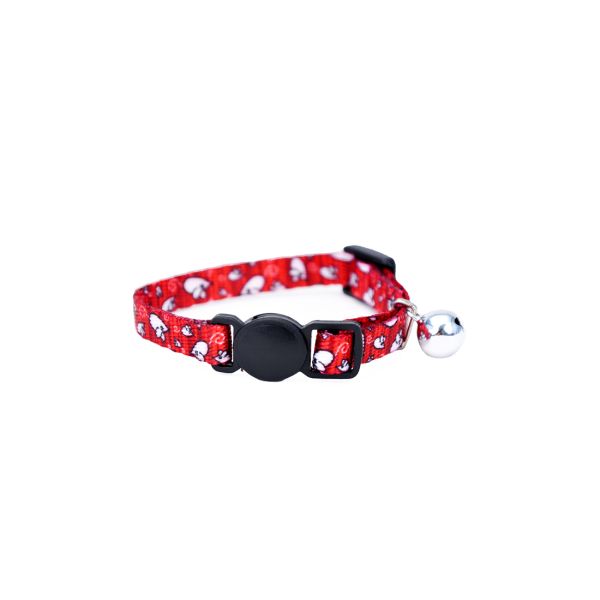 Li'l Pals Kitten Adj. Breakaway Collar 5/16" 6-8" Red Mice