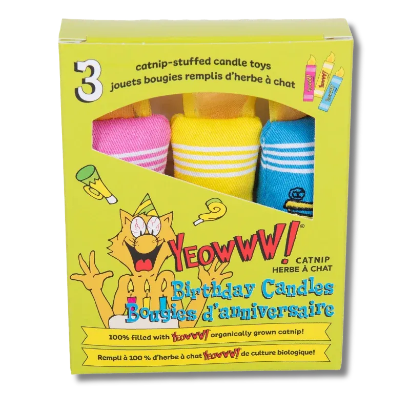 Yeowww! - Catnip - Toy - Birthday Candles
